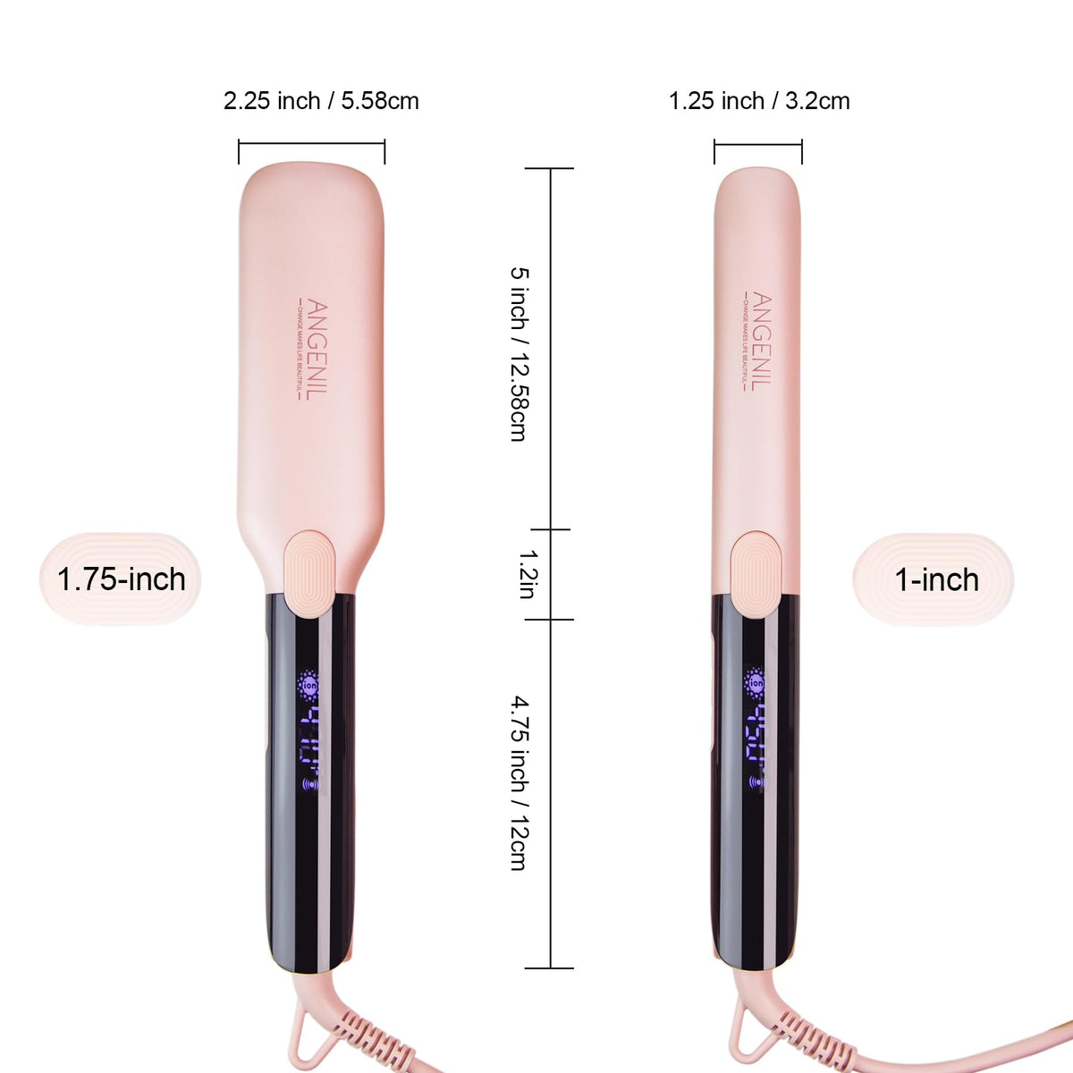 ANGENIL fast 15-second heat-up saves styling time
