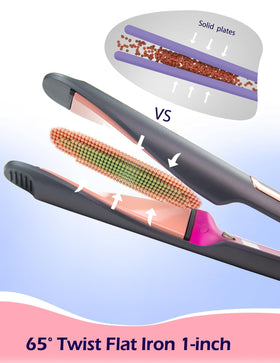 ANGENIL Pro Twist uses 3D titanium plates for even heat and smooth results.