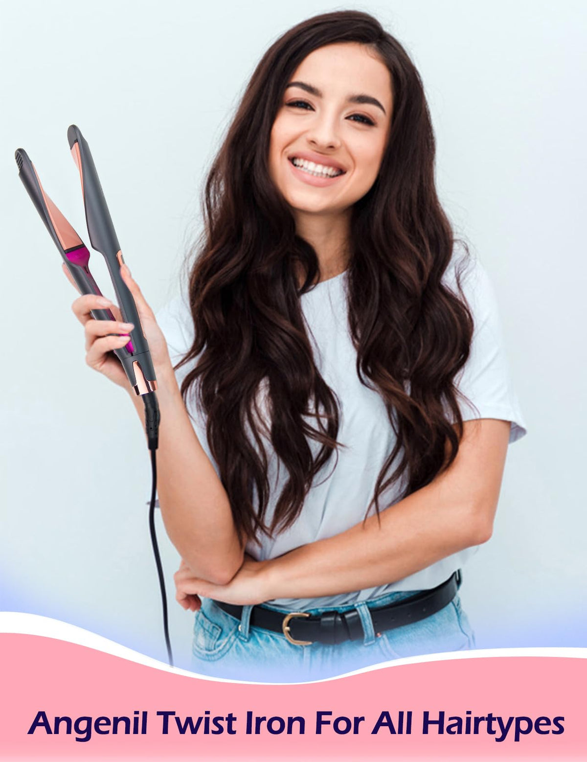 ANGENIL Pro Twist heats quickly to support fast styling sessions.