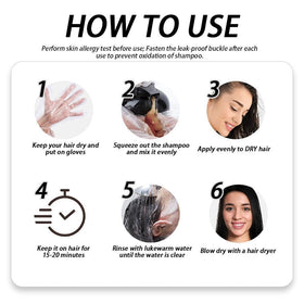 AngeRose easy 4-step process for quick at-home coloring.