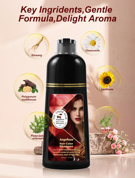 AngeRose application scene demonstrates quick 15-minute root touch-up at home.