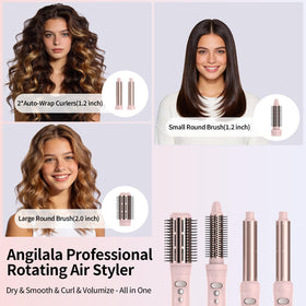 ANGILALA multi hot air styler wrap offering versatile drying and curling capabilities