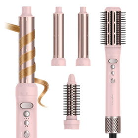 ANGILALA rotating hair dryer brush in action delivering smooth styling and added volume