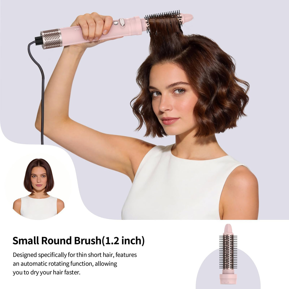 ANGILALA two-size brushes adapt to different hair lengths