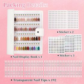 ANGNYA 192 magnet clear nails for jelly and clear shades.