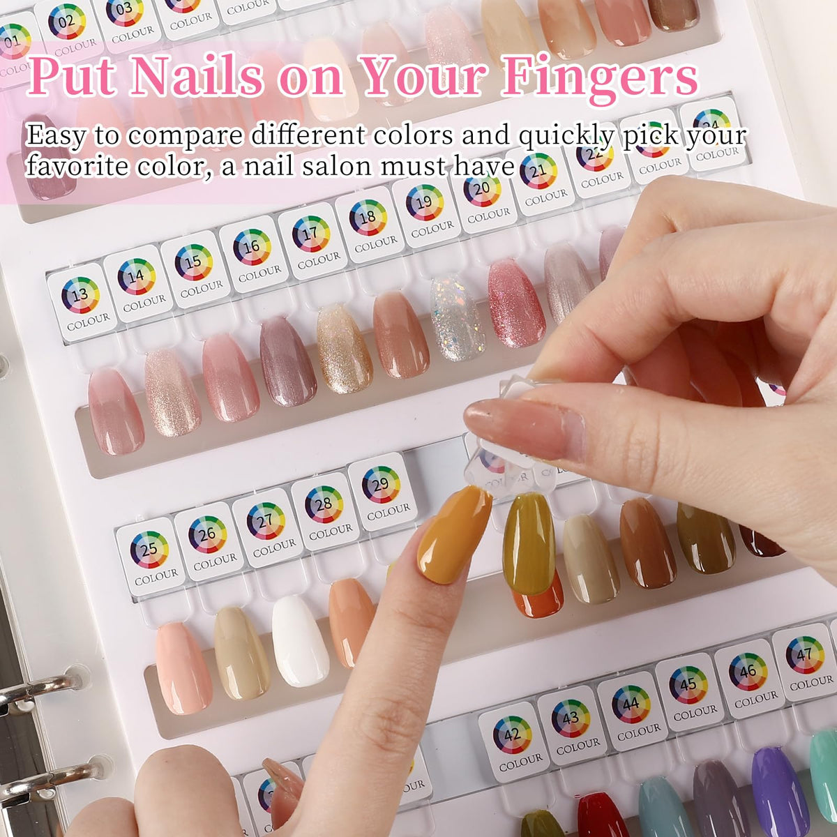 ANGNYA 1-240 number labels for quick color identification.