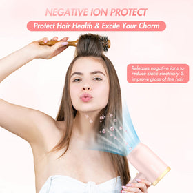 ANIEKIN hair dryer with diffuser attachment for even drying on curls