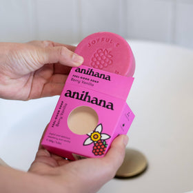 ANIHANA Feel-Good Soap ingredients image focusing on coconut oil and shea butter benefits
