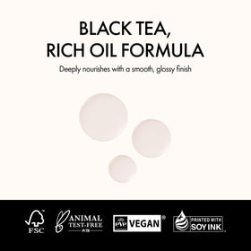ANILLO Black Tea Nourishing Hair Essence botanicals-oil-collection nourishes strands with Marula and Argan