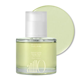 ANILLO Patchouli Garden Hair Essence bottle shows protein-rich formula for stronger strands.