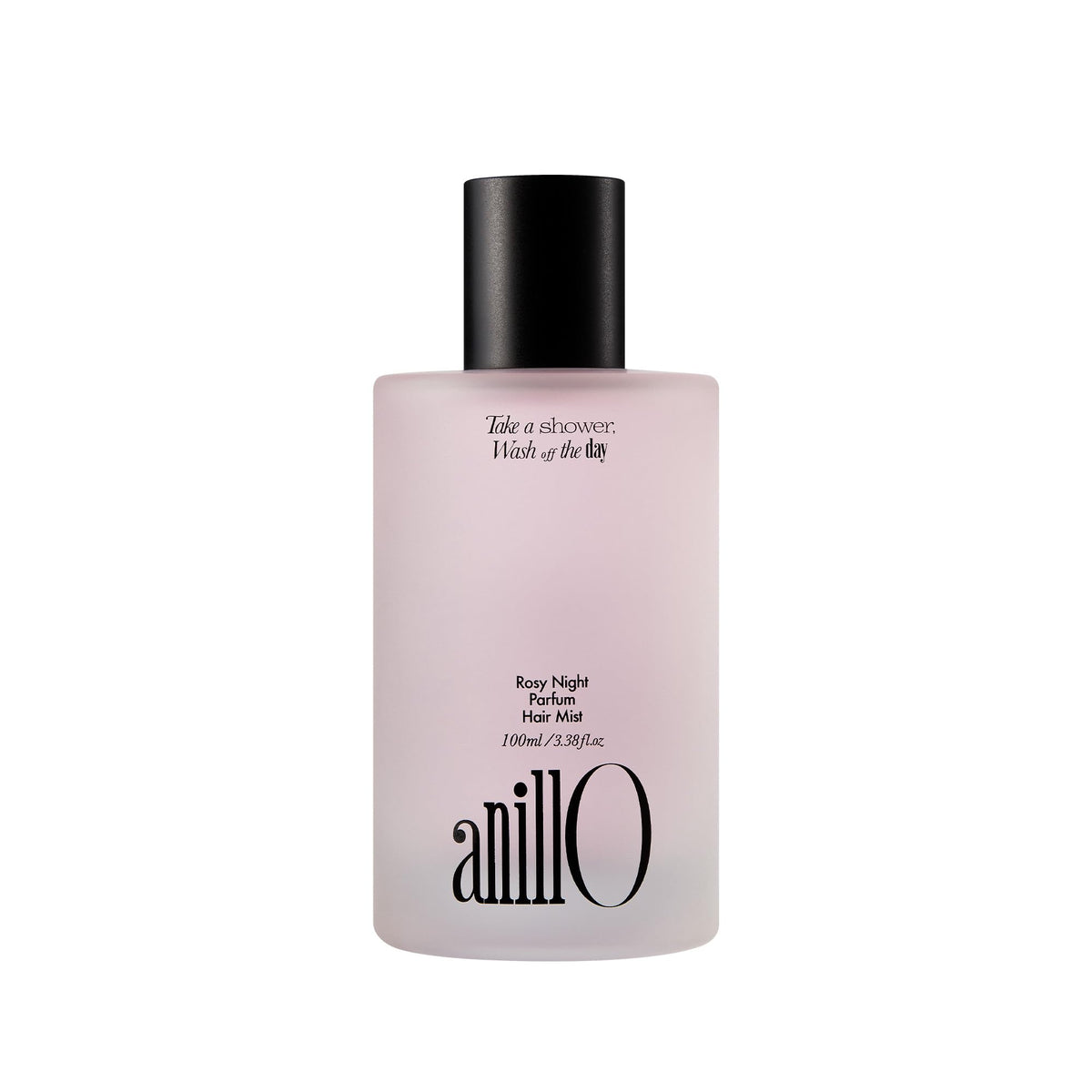 ANILLO Rosy Night bottle pour releasing long-lasting floral musk aroma for all hair types.