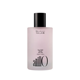 ANILLO Rosy Night bottle pour releasing long-lasting floral musk aroma for all hair types.