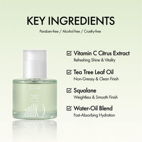 ANILLO Sunday Refresh Lime ingredients closeup highlighting botanical extracts