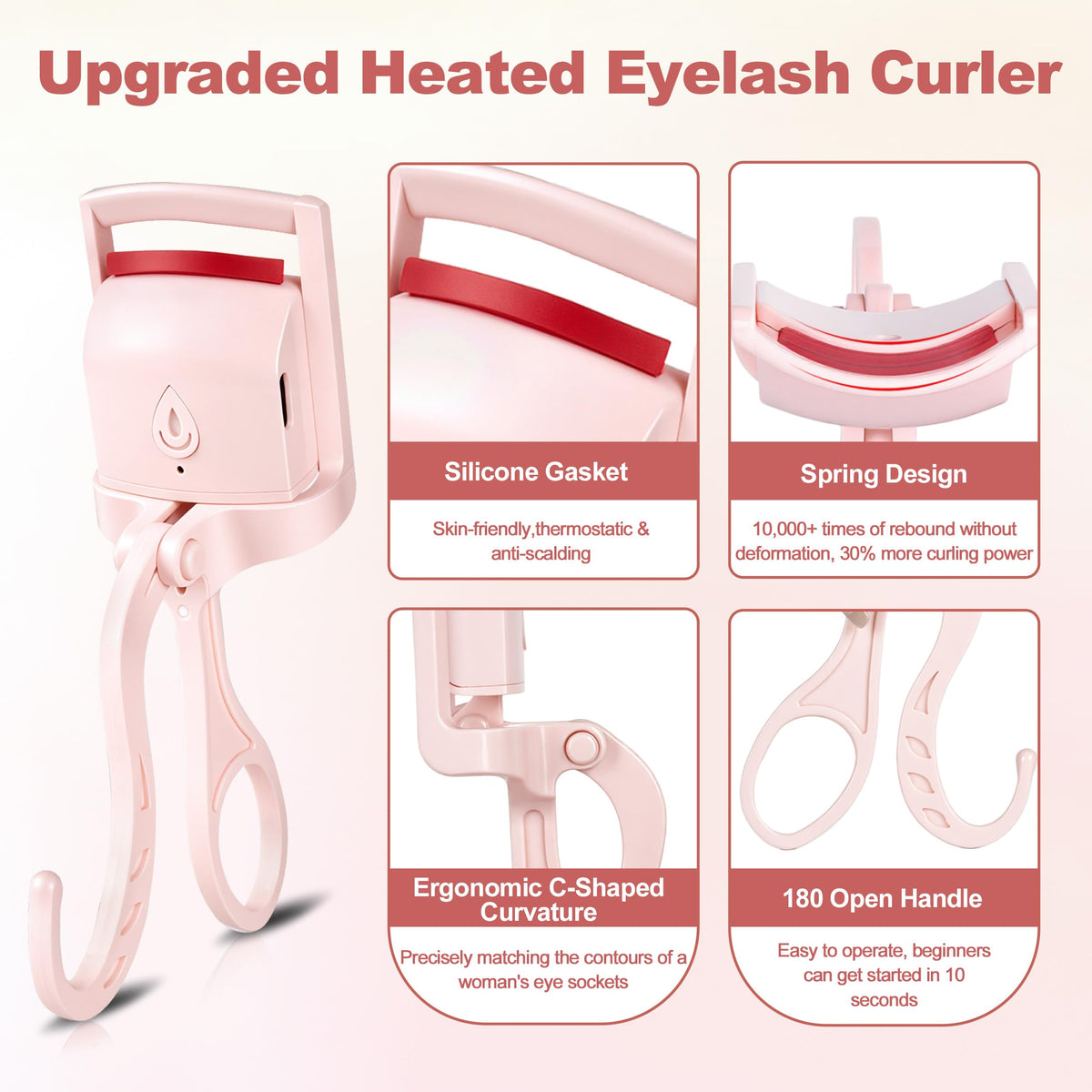 Anitiate curler connected to USB-C charging cable for on-the-go power
