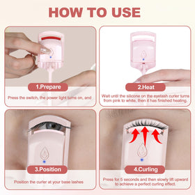 Anitiate close-up of thermosensitive silicone pad for safe curling