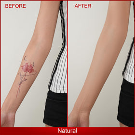 ANJOROUSA Tattoo Cover Up Makeup swatch in golden for seamless shade match.