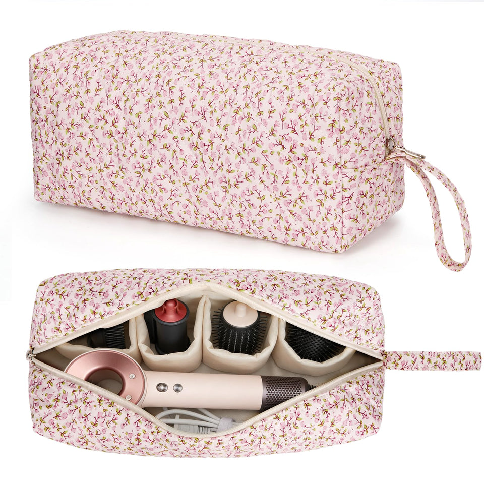 ANKICK Travel Hair Tool Bag shows Dyson Airwrap-compatible design for organized storage