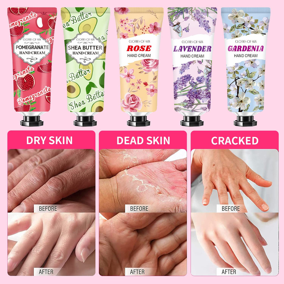 ANKOOOY Travel-size hand cream tubes ready for purse, bag, or trip.