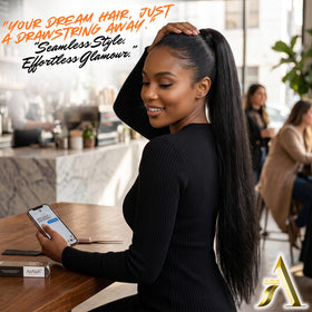 AnNafi synthetic hair ponytail, soft and tangle-resistant