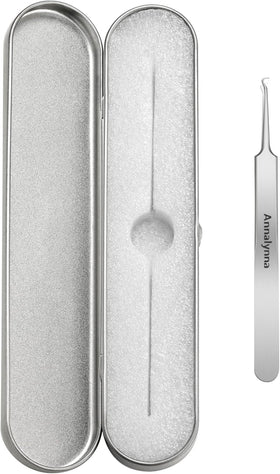 Annalynna curved tweezers easy to clean and maintain.