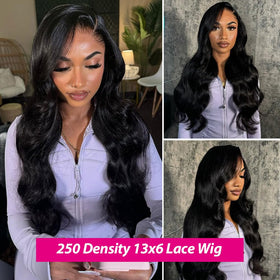 ANNELBEL HD transparent 13x6 lace front detail showing seamless hairline