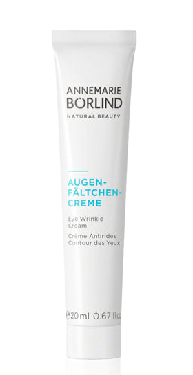 ANNEMARIE BÖRLIND Eye Wrinkle Cream jar closeup highlighting creamy texture for smooth skin