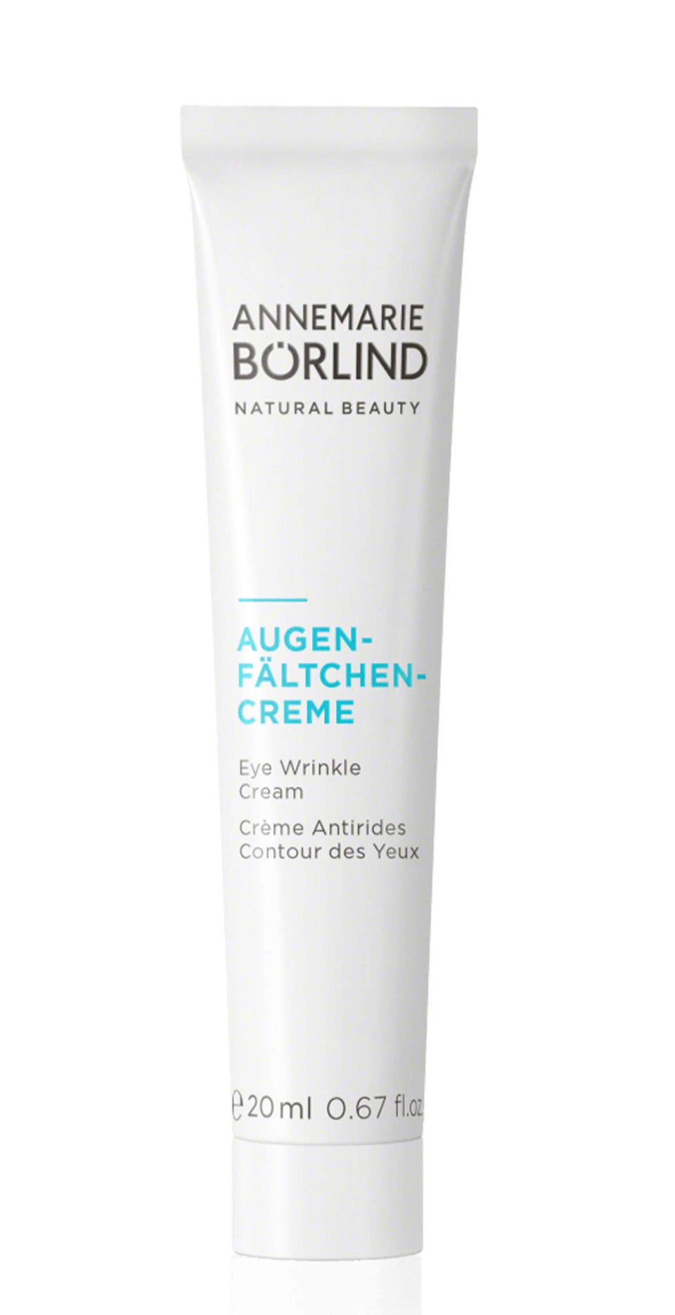 ANNEMARIE BÖRLIND Eye Wrinkle Cream jar closeup highlighting creamy texture for smooth skin
