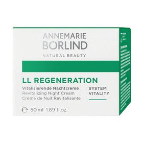 ANNEMARIE BÖRLIND LL REGENERATION jar showing creamy texture for hydration.