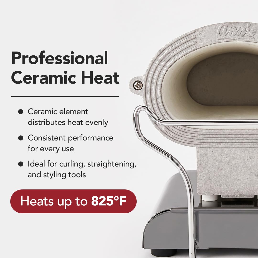 Annie Ceramic Thermal Stove side view highlights powerful heating with 825°F capability.
