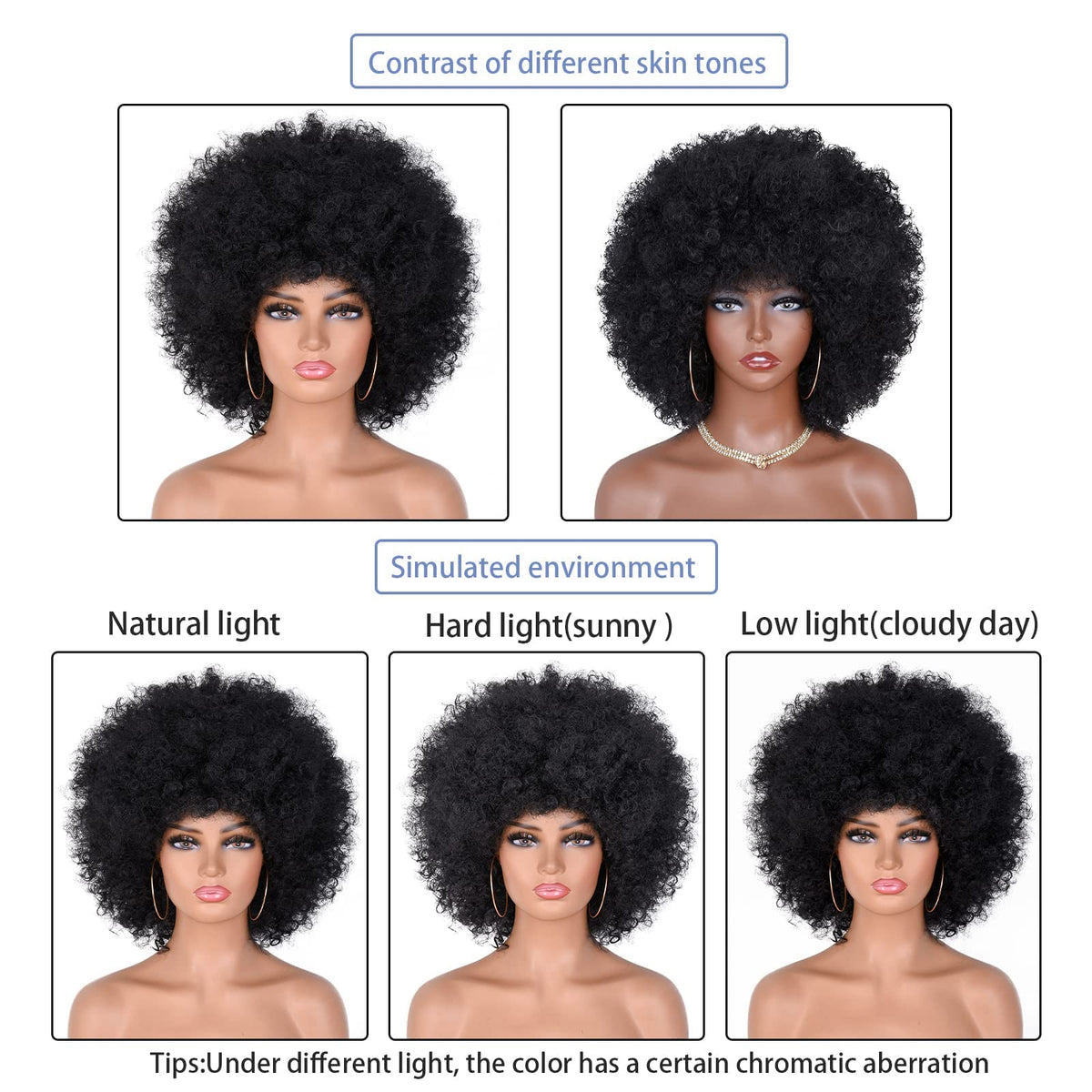 ANNISOUL afro wig perfect for cosplay and daily fashion statements.