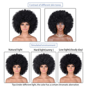 ANNISOUL afro wig perfect for cosplay and daily fashion statements.