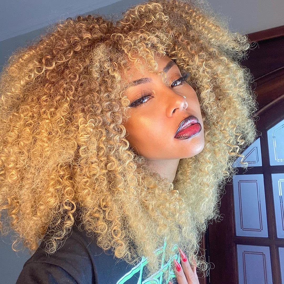 ANNISOUL synthetic Afro kinky curly wig for easy maintenance and long wear