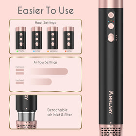 ANNLARY 360° swivel cord enables easy maneuverability