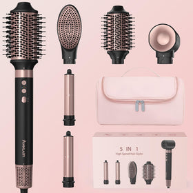 ANNLARY 5-in-1 ionic styler with dryer for quick salon-style results at home
