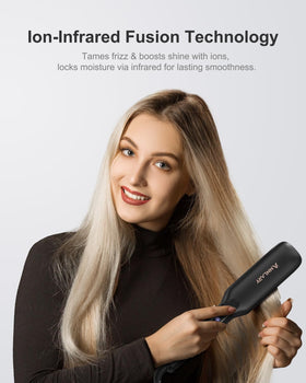 ANNLARY straightener with fast heat and PTC tech for quick styling