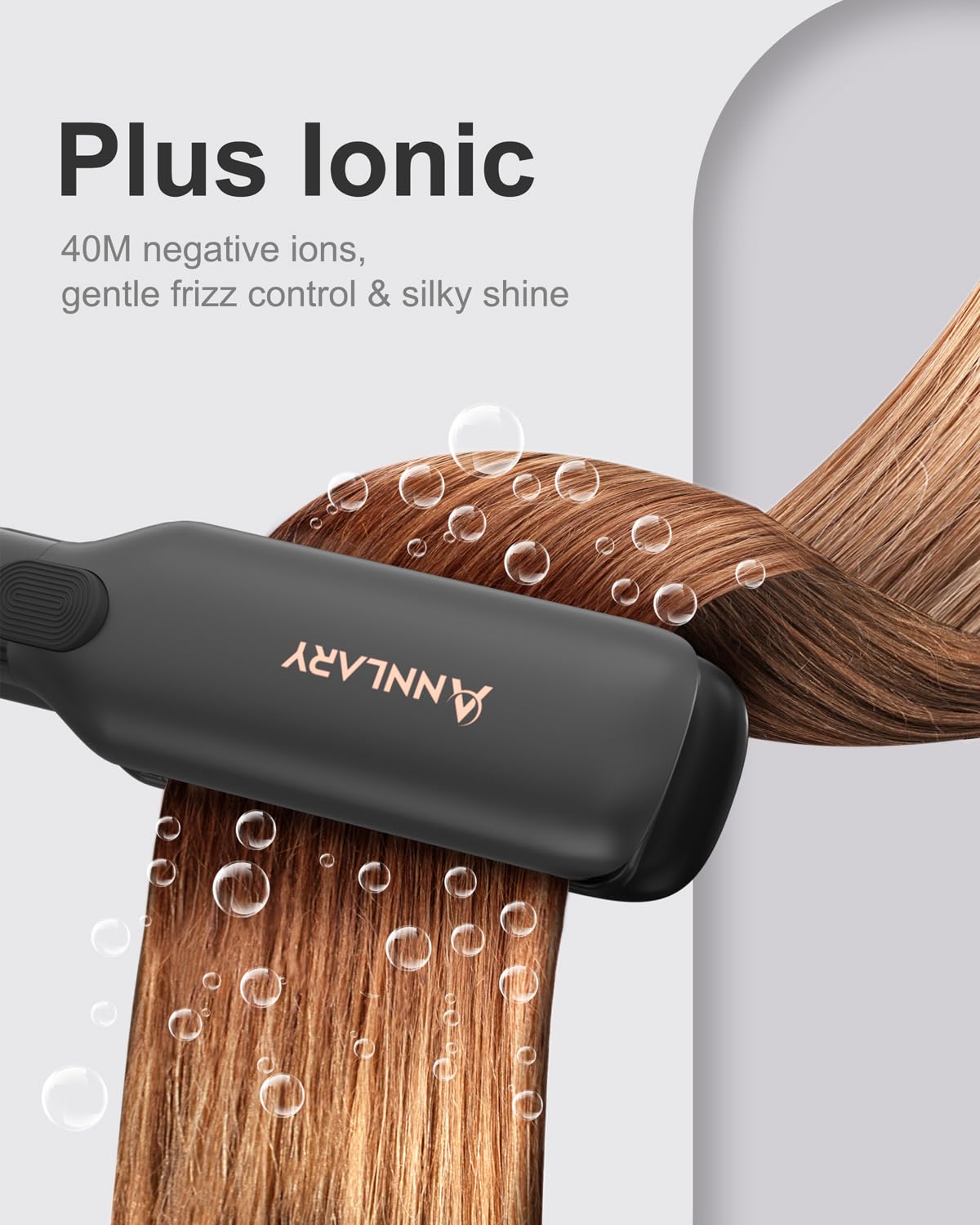 ANNLARY titanium-ceramic plates provide even heat and snag-free glide