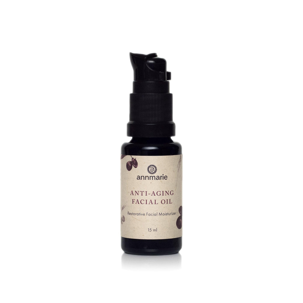 Annmarie Anti-Aging Facial Oil bottle emphasizes rich hydration for dry skin