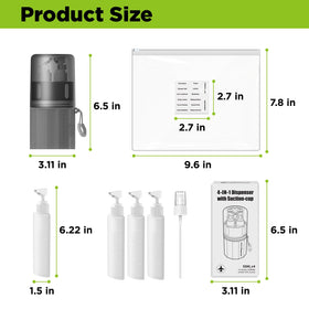 Dishwasher-safe parts simplify cleaning after trips.