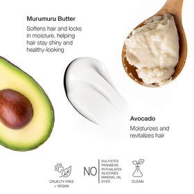 Avocado butter texture focus for nourishing hair care