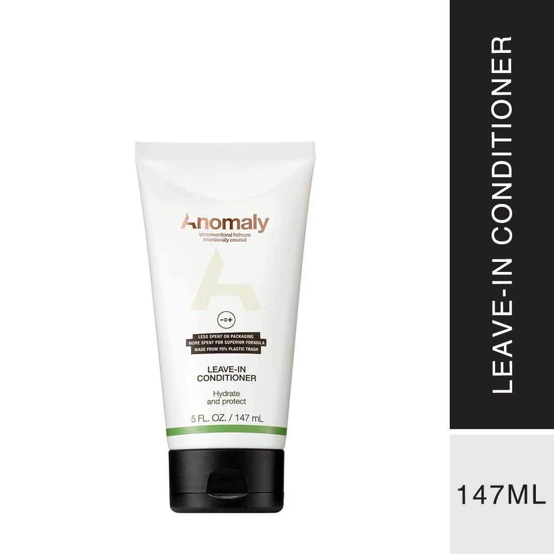 Anomaly Leave-In Conditioner cap close-up showing vegan clean formula