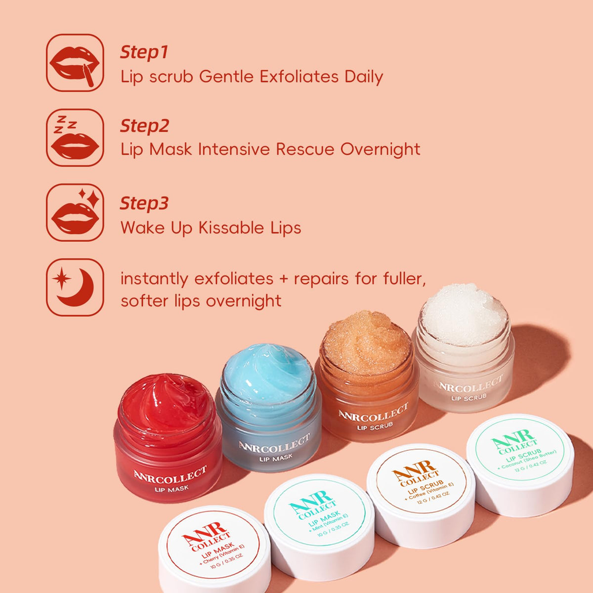 ANRCOLLECT vegan formula label communicates clean lip care