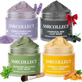 ANRCOLLECT 4-pack-clay-mask-set for complete pore care.