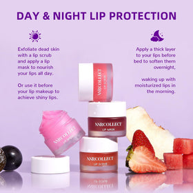 ANRCOLLECT lip mask grape night: ceramide-rich formula helps replenish moisture while you rest.