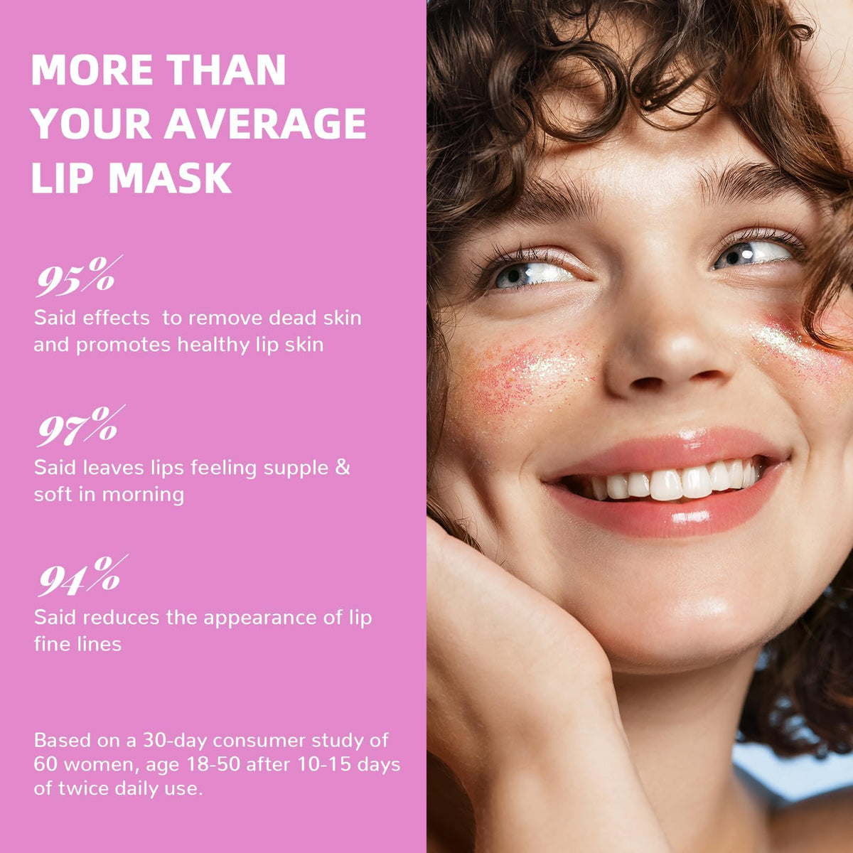 ANRCOLLECT lip mask strawberry night: hydrating sleep treatment to wake up soft lips.