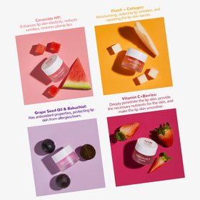 ANRCOLLECT lip scrub close-up: sparkling sugar grains exfoliate while oils nourish the surface.