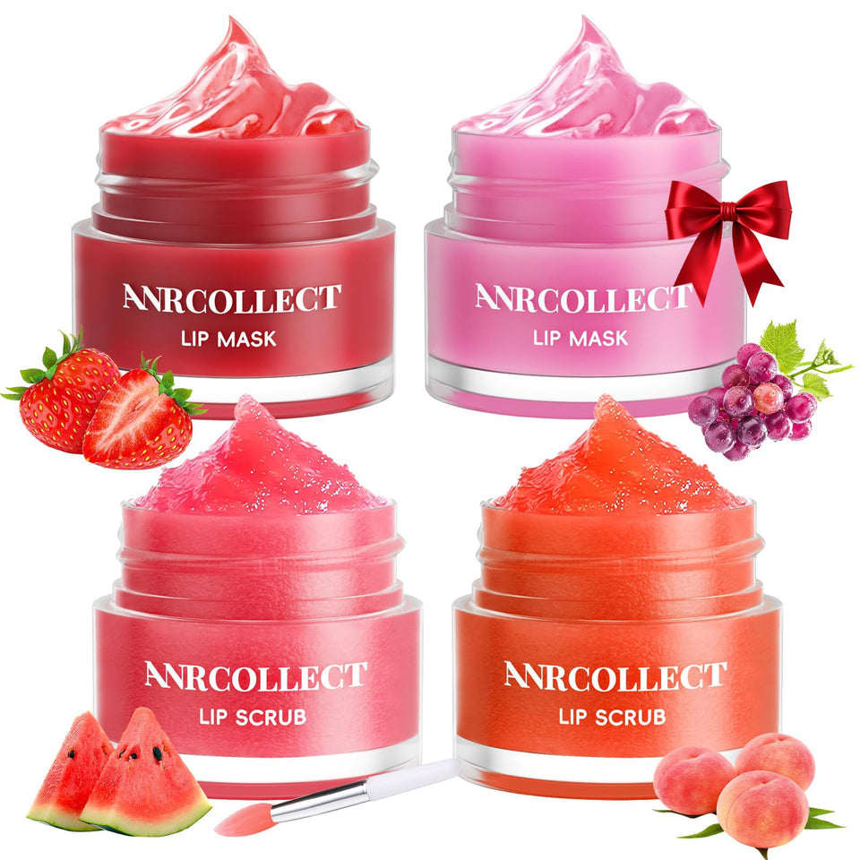 ANRCOLLECT lip scrub watermelon jar: exfoliates dry lips for a smoother, more comfortable feel.