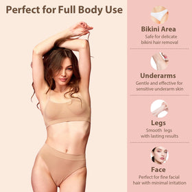 ANREACHO hard wax beads designed for coarse hair removal at home.