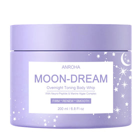 Anroha Moon Dream bottle showing the overnight firming formula for smoother contours