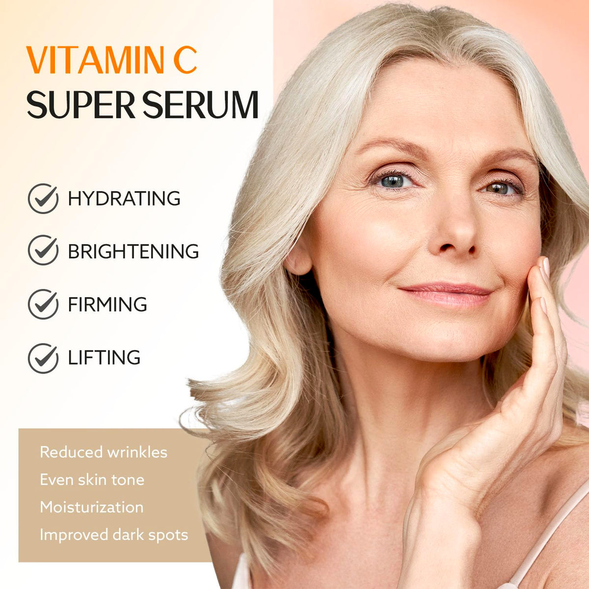 ANSDUR Niacinamide brightening formula enhances skin tone.