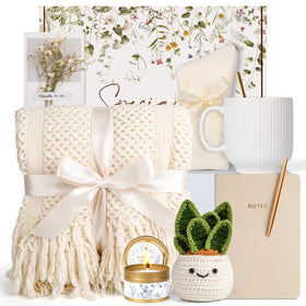 Anforsun luxury knitted tassel blanket, ultra-soft and cozy for relaxing evenings.